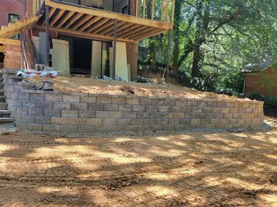 Retaining wall project by NC Landscaping, photo 4