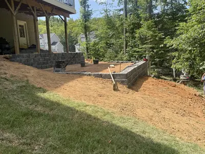 Retaining wall project by NC Landscaping, photo 5