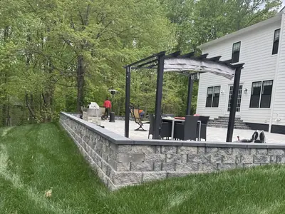 Retaining wall project by NC Landscaping, photo 9