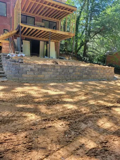 Retaining wall project photo 3