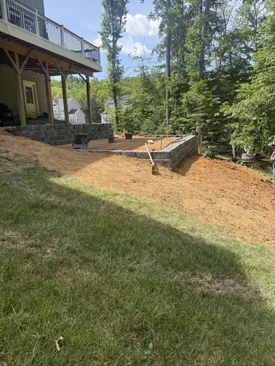 Retaining wall project photo 4
